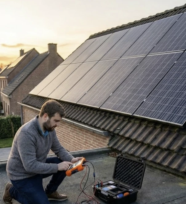 Expert entrain d'analyse photovoltaique
